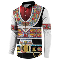 Vintage Rock Star Costume Button Sweatshirt Rhinestone Inspired Glam Rock Stage Outfit