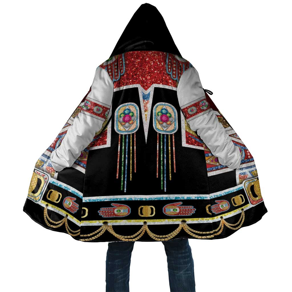 Vintage Rock Star Costume Cloak Rhinestone Inspired Glam Rock Stage Outfit