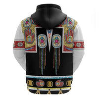 Vintage Rock Star Costume Hoodie Rhinestone Inspired Glam Rock Stage Outfit