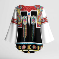 Vintage Rock Star Costume Kimono Sleeve Blouse Rhinestone Inspired Glam Rock Stage Outfit