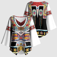 Vintage Rock Star Costume Kimono Sleeve Blouse Rhinestone Inspired Glam Rock Stage Outfit