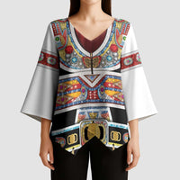 Vintage Rock Star Costume Kimono Sleeve Blouse Rhinestone Inspired Glam Rock Stage Outfit