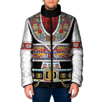 Vintage Rock Star Costume Padded Jacket Rhinestone Inspired Glam Rock Stage Outfit