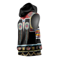 Vintage Rock Star Costume Sleeveless Hoodie Rhinestone Inspired Glam Rock Stage Outfit