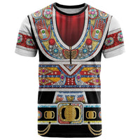 Vintage Rock Star Costume T Shirt Rhinestone Inspired Glam Rock Stage Outfit