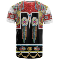 Vintage Rock Star Costume T Shirt Rhinestone Inspired Glam Rock Stage Outfit