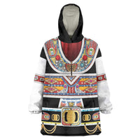 Vintage Rock Star Costume Wearable Blanket Hoodie Rhinestone Inspired Glam Rock Stage Outfit