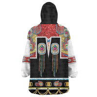 Vintage Rock Star Costume Wearable Blanket Hoodie Rhinestone Inspired Glam Rock Stage Outfit