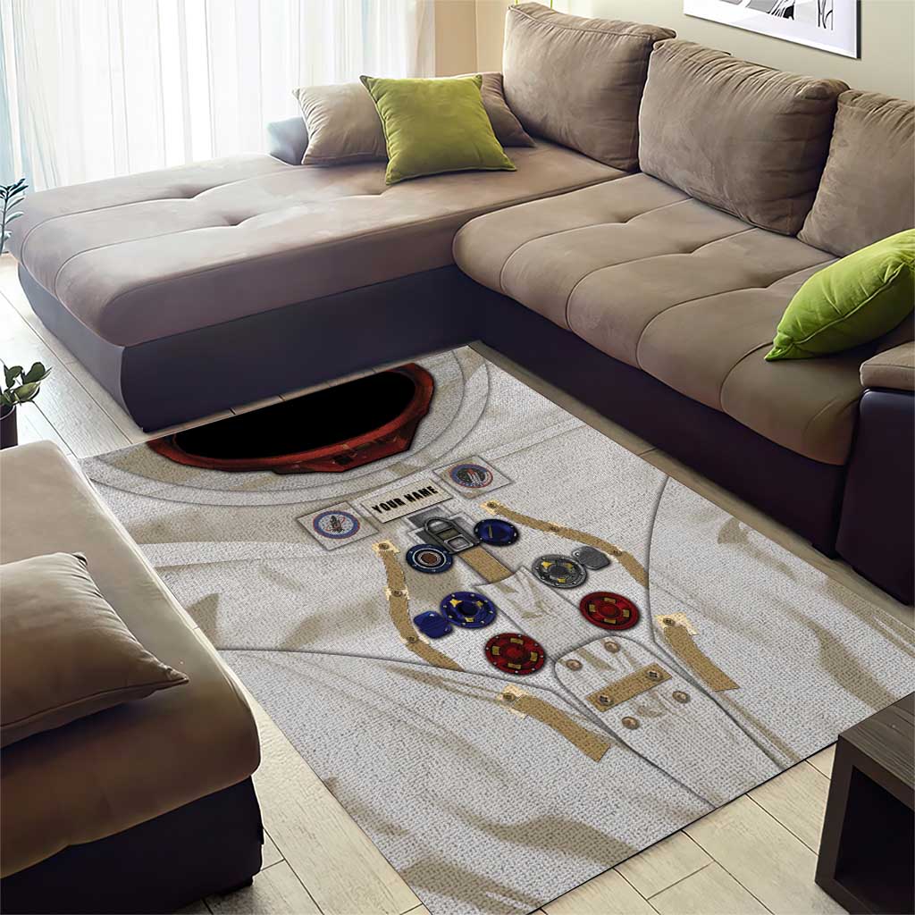 Personalized Astronaut Area Rug Space Explorer - Wonder Print Shop