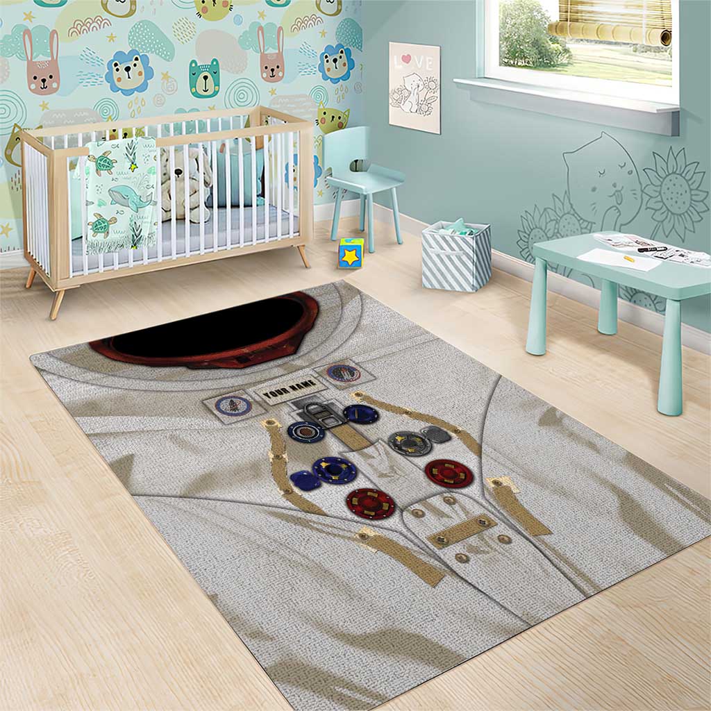 Personalized Astronaut Area Rug Space Explorer - Wonder Print Shop