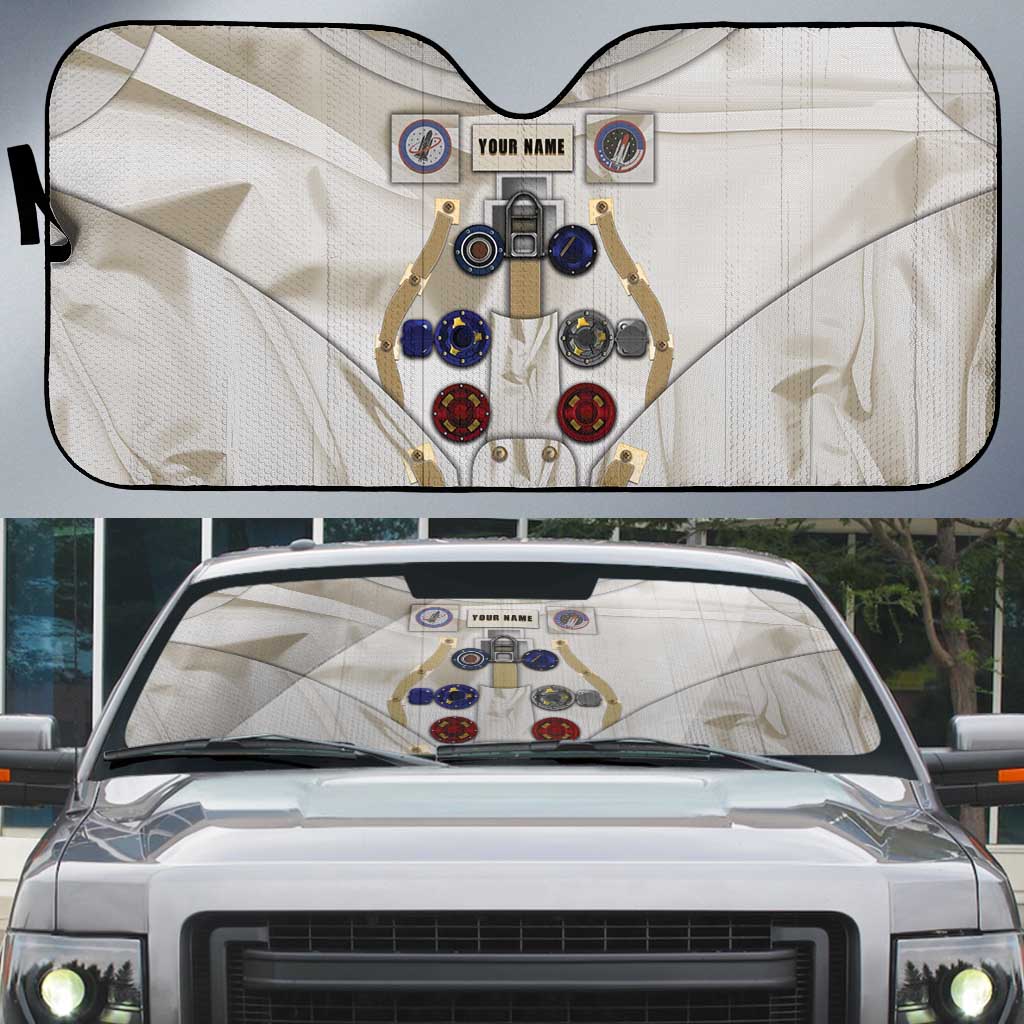 Personalized Astronaut Auto Sun Shade Space Explorer - Wonder Print Shop