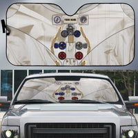 Personalized Astronaut Auto Sun Shade Space Explorer - Wonder Print Shop