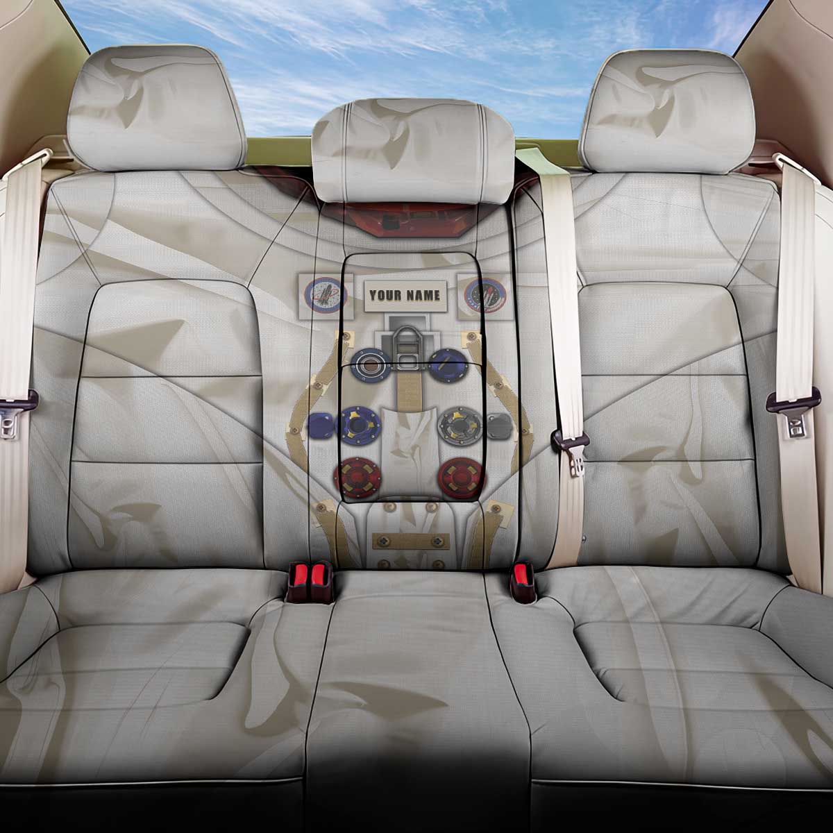 Personalized Astronaut Back Car Seat Cover Space Explorer - Wonder Print Shop