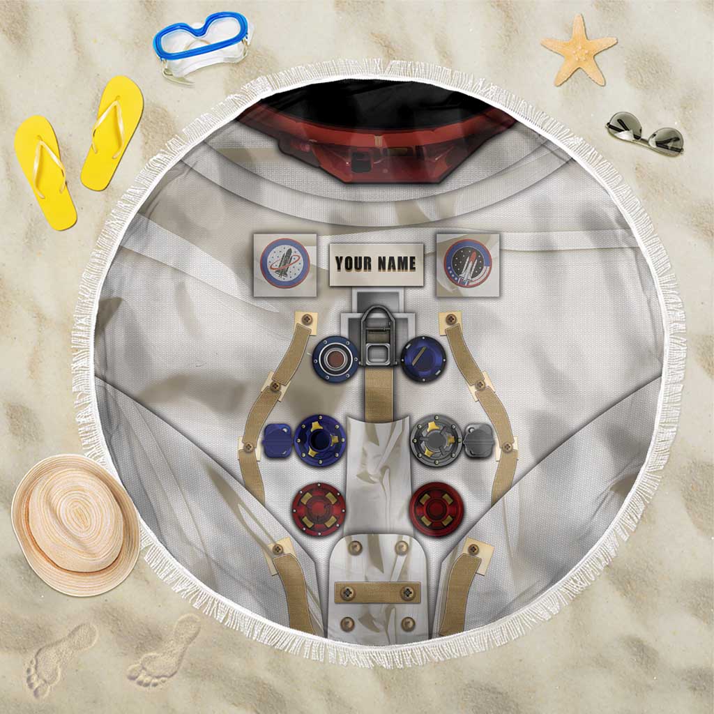 Personalized Astronaut Beach Blanket Space Explorer - Wonder Print Shop