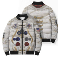 Personalized Astronaut Bomber Puffer Jacket Space Explorer - Wonder Print Shop