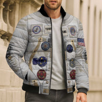 Personalized Astronaut Bomber Puffer Jacket Space Explorer - Wonder Print Shop