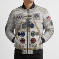 Personalized Astronaut Bomber Puffer Jacket Space Explorer - Wonder Print Shop