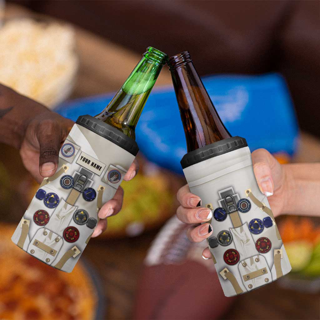 Personalized Astronaut 4 in 1 Can Cooler Tumbler Space Explorer - Wonder Print Shop