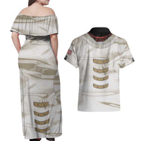 Personalized Astronaut Couples Matching Off Shoulder Maxi Dress and Hawaiian Shirt Space Explorer - Wonder Print Shop