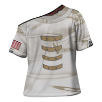 Personalized Astronaut Cross Shoulder Shirt Space Explorer - Wonder Print Shop