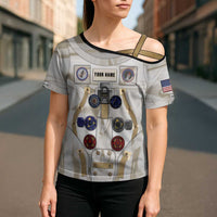 Personalized Astronaut Cross Shoulder Shirt Space Explorer - Wonder Print Shop