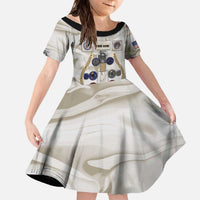 Personalized Astronaut Family Matching Off The Shoulder Long Sleeve Dress and Hawaiian Shirt Space Explorer - Wonder Print Shop