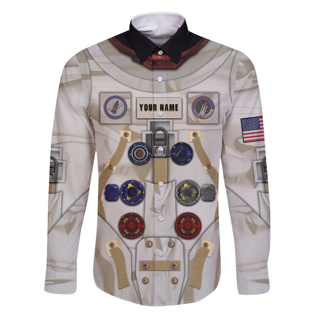 Personalized Astronaut Family Matching Short Sleeve Bodycon Dress and Hawaiian Shirt Space Explorer - Wonder Print Shop