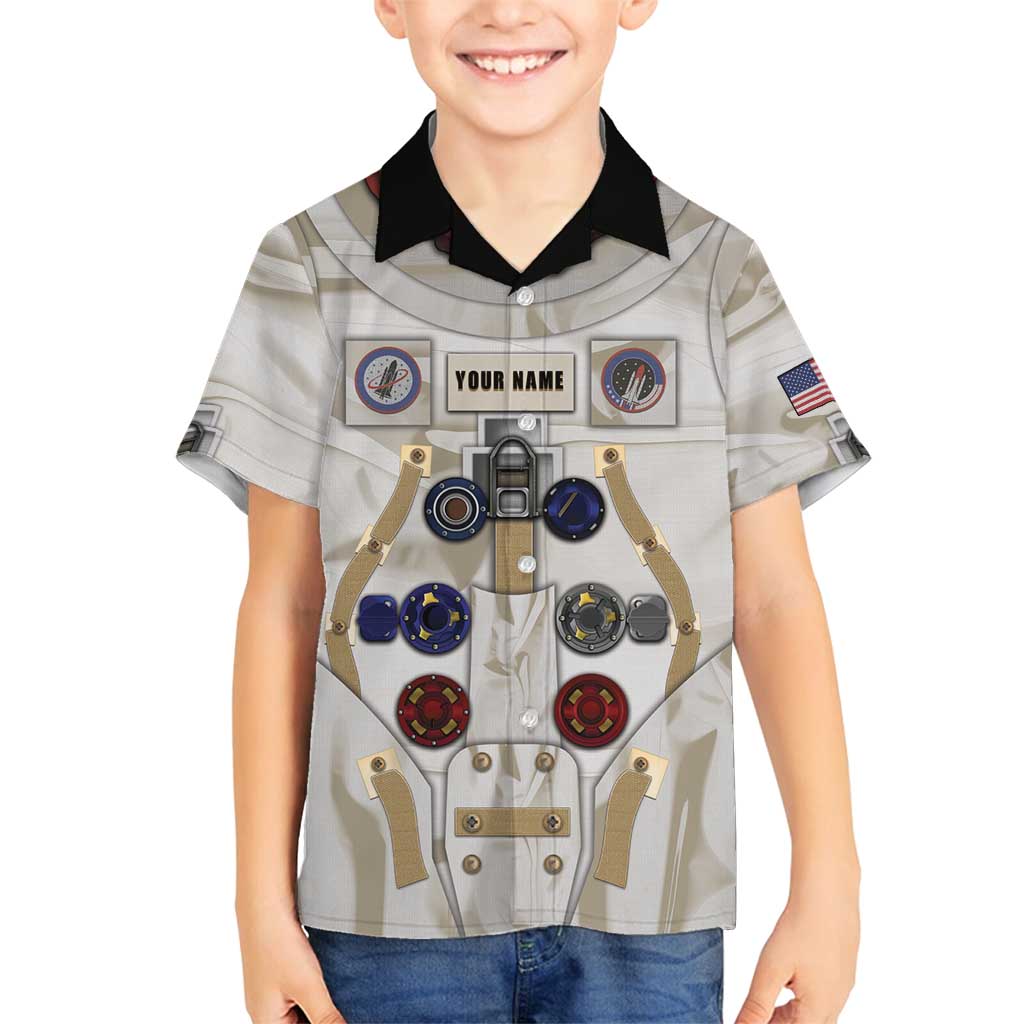 Personalized Astronaut Family Matching Summer Maxi Dress and Hawaiian Shirt Space Explorer - Wonder Print Shop