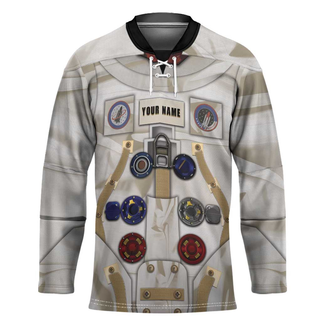 Personalized Astronaut Hockey Jersey Space Explorer - Wonder Print Shop