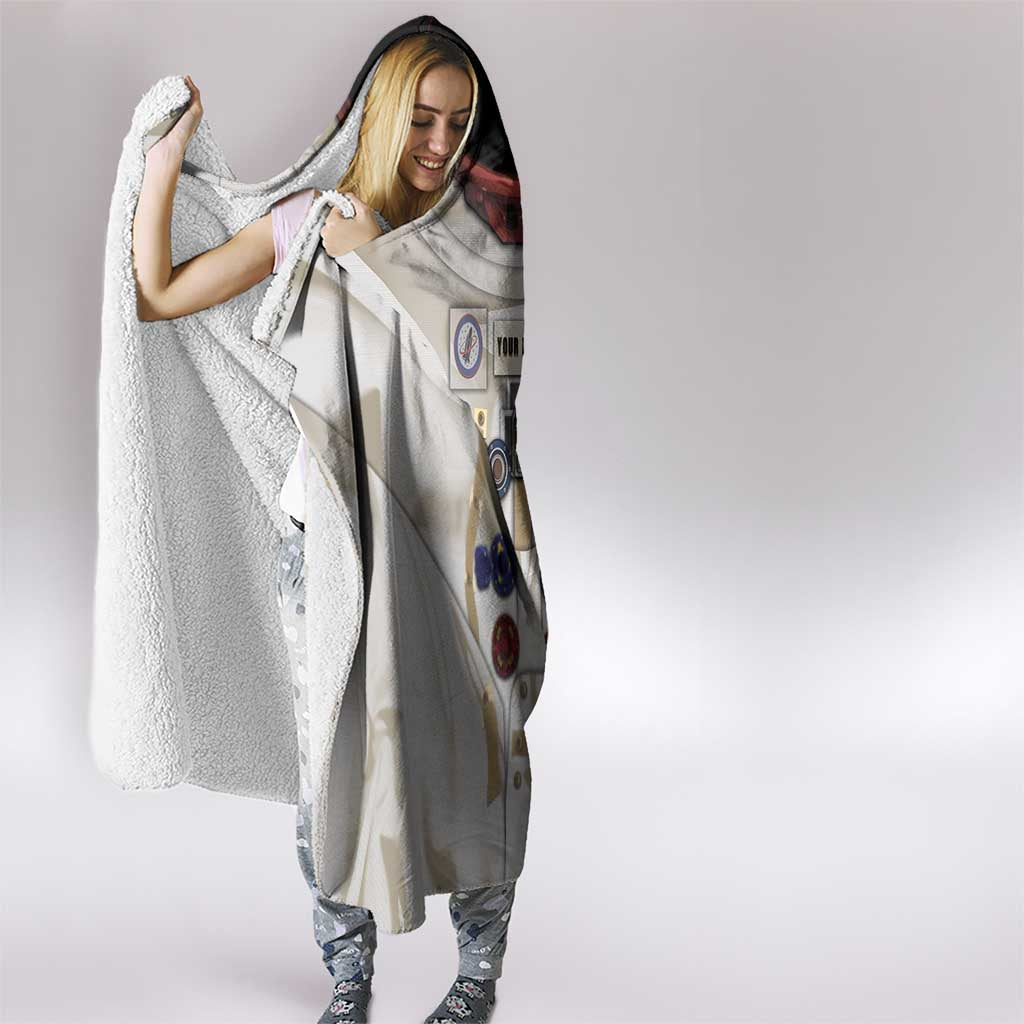 Personalized Astronaut Hooded Blanket Space Explorer - Wonder Print Shop