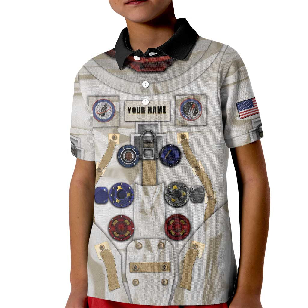 Personalized Astronaut Kid Polo Shirt Space Explorer - Wonder Print Shop