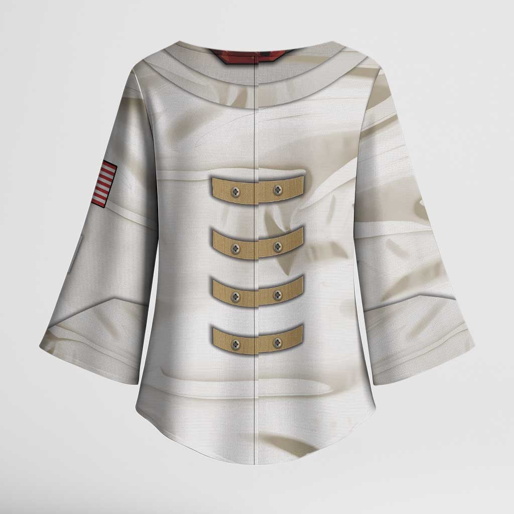 Personalized Astronaut Kimono Sleeve Blouse Space Explorer - Wonder Print Shop