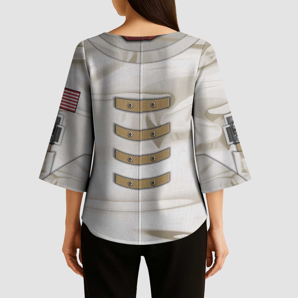 Personalized Astronaut Kimono Sleeve Blouse Space Explorer - Wonder Print Shop