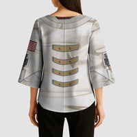 Personalized Astronaut Kimono Sleeve Blouse Space Explorer - Wonder Print Shop