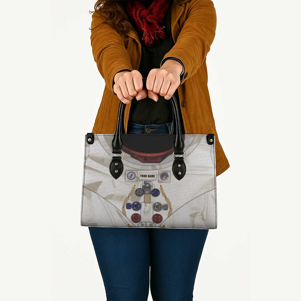 Personalized Astronaut Leather Bag Space Explorer - Wonder Print Shop