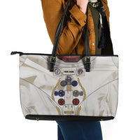 Personalized Astronaut Leather Tote Bag Space Explorer - Wonder Print Shop