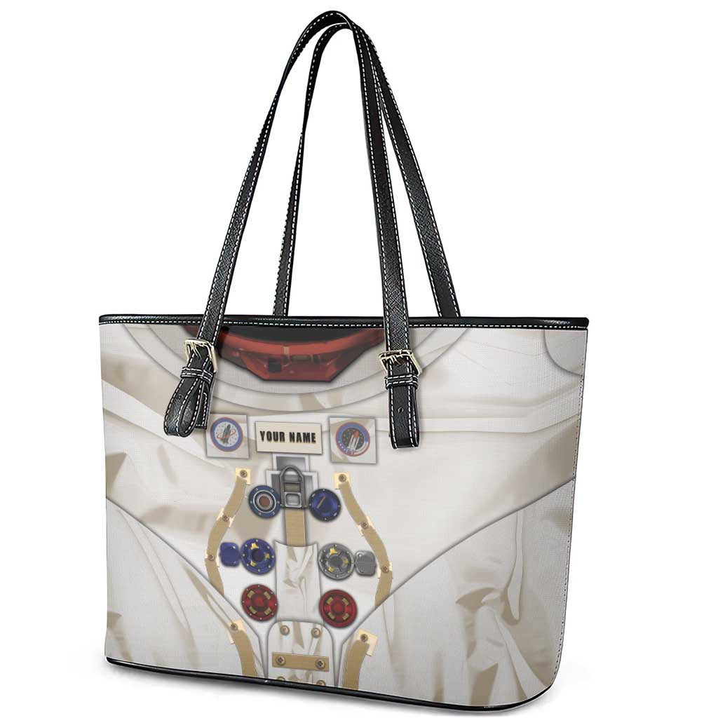 Personalized Astronaut Leather Tote Bag Space Explorer - Wonder Print Shop