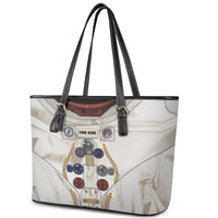 Personalized Astronaut Leather Tote Bag Space Explorer - Wonder Print Shop