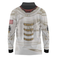 Personalized Astronaut Long Sleeve Polo Shirt Space Explorer - Wonder Print Shop