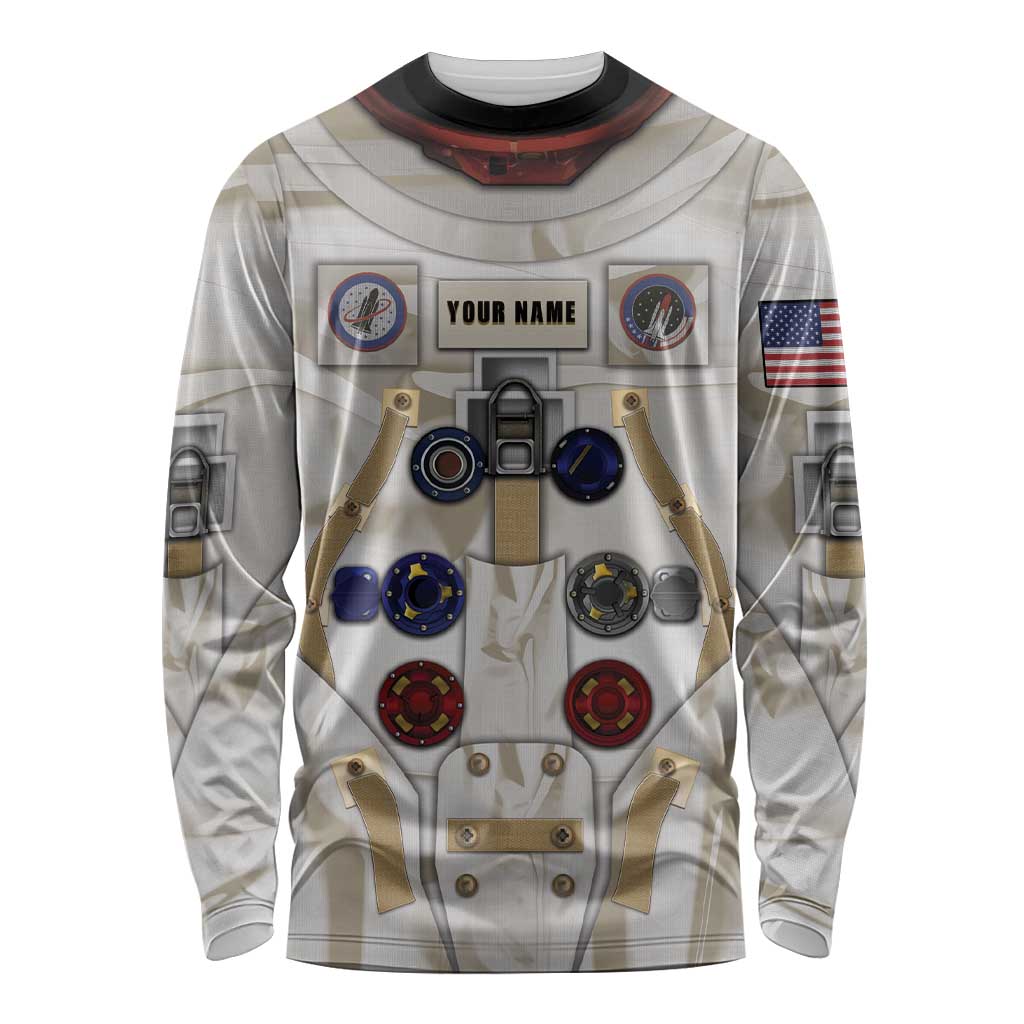Personalized Astronaut Long Sleeve Shirt Space Explorer - Wonder Print Shop