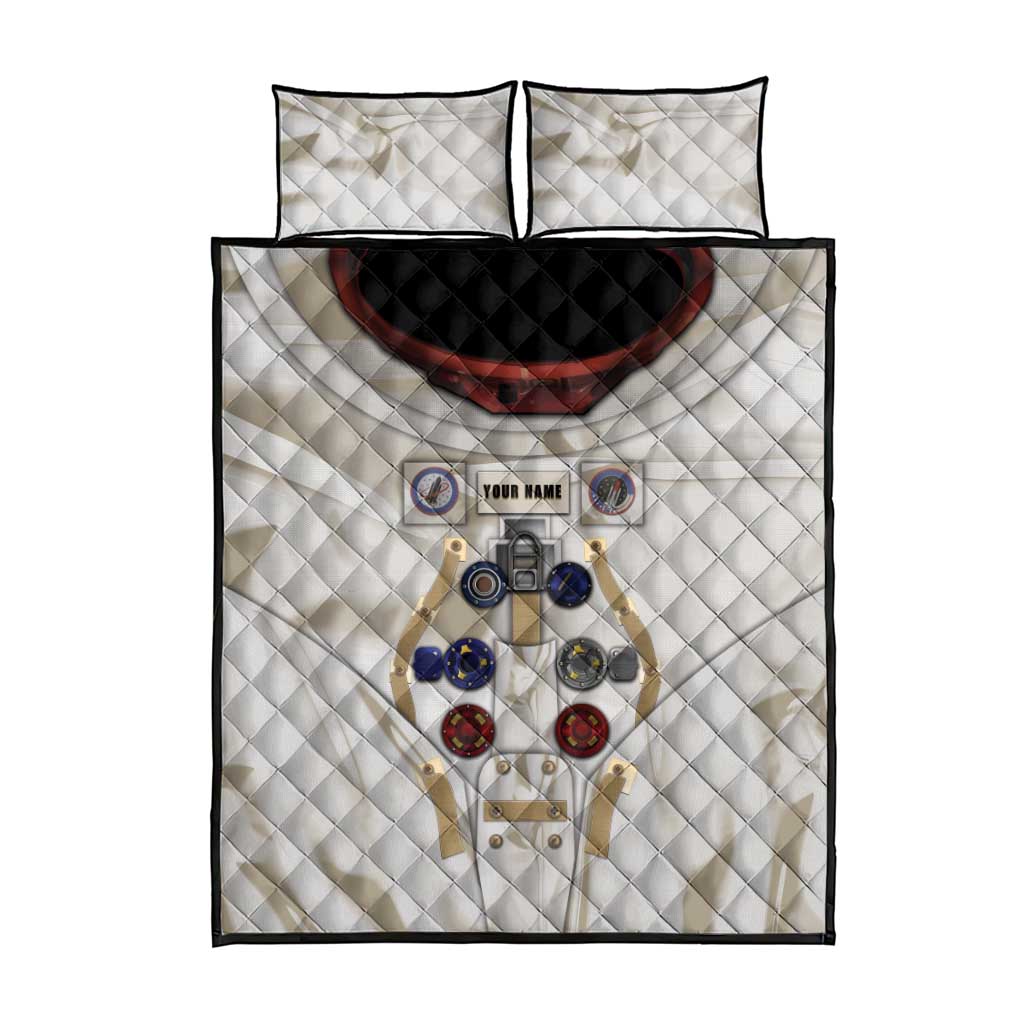 Personalized Astronaut Quilt Bed Set Space Explorer - Wonder Print Shop