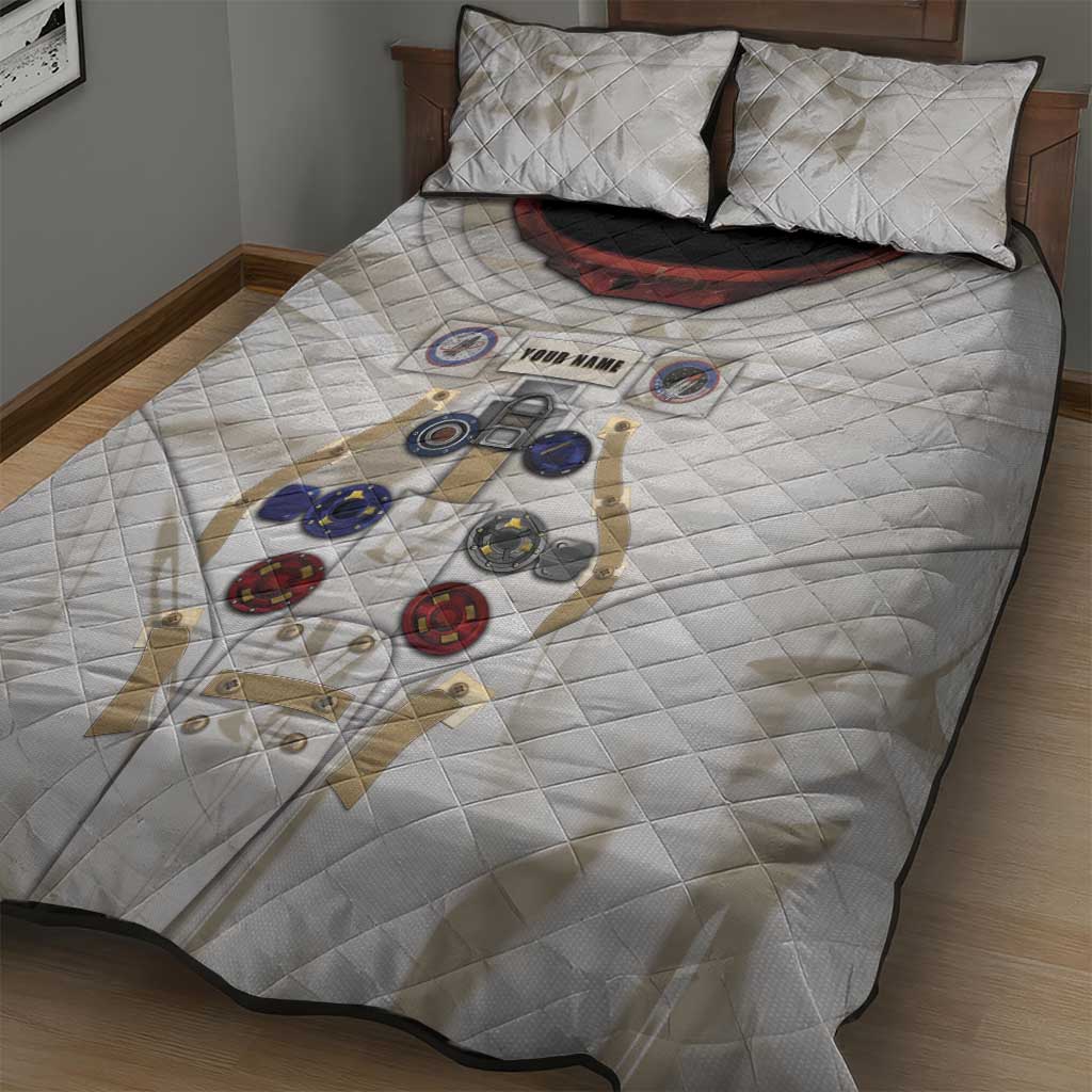 Personalized Astronaut Quilt Bed Set Space Explorer - Wonder Print Shop