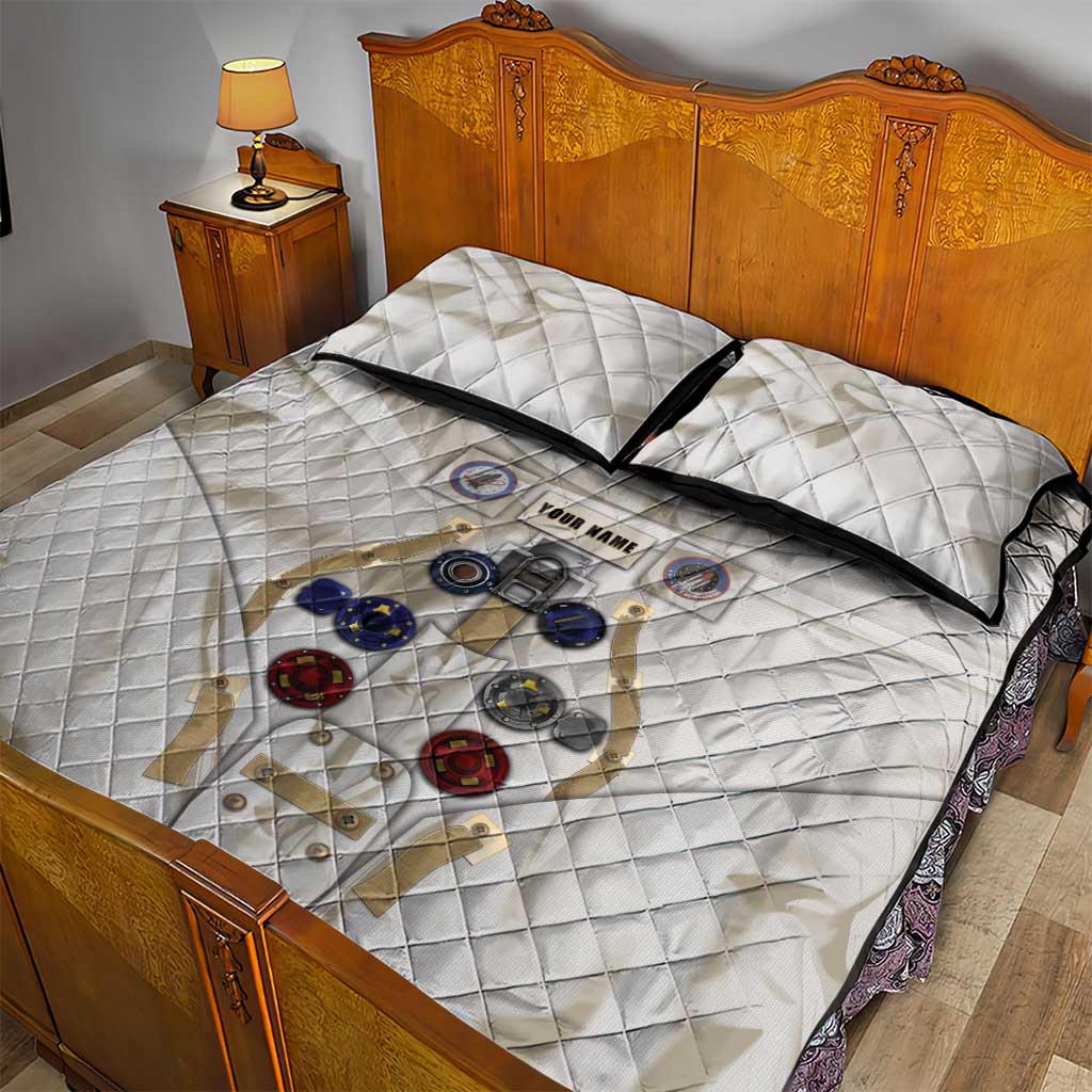 Personalized Astronaut Quilt Bed Set Space Explorer - Wonder Print Shop