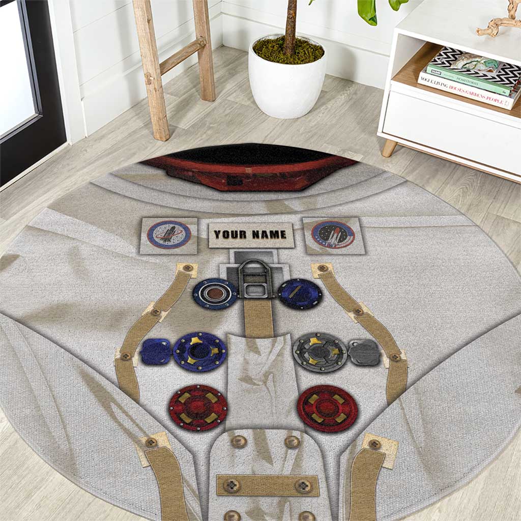 Personalized Astronaut Round Carpet Space Explorer - Wonder Print Shop