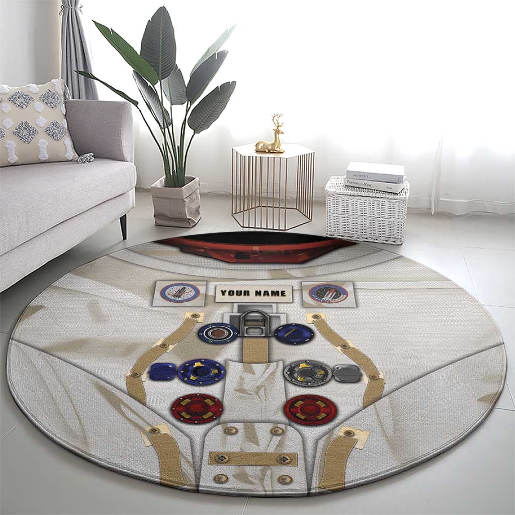 Personalized Astronaut Round Carpet Space Explorer - Wonder Print Shop