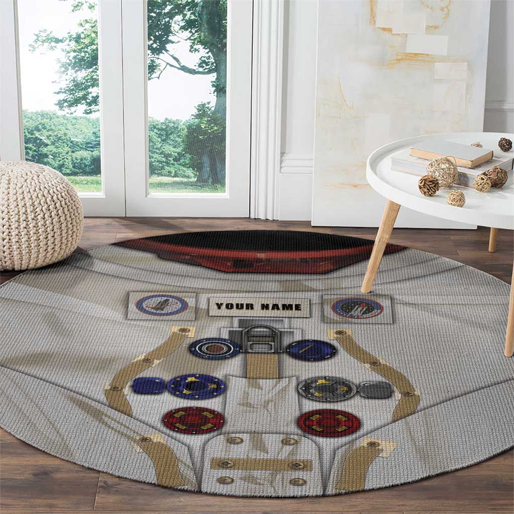Personalized Astronaut Round Carpet Space Explorer - Wonder Print Shop