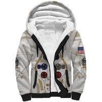 Personalized Astronaut Sherpa Hoodie Space Explorer - Wonder Print Shop