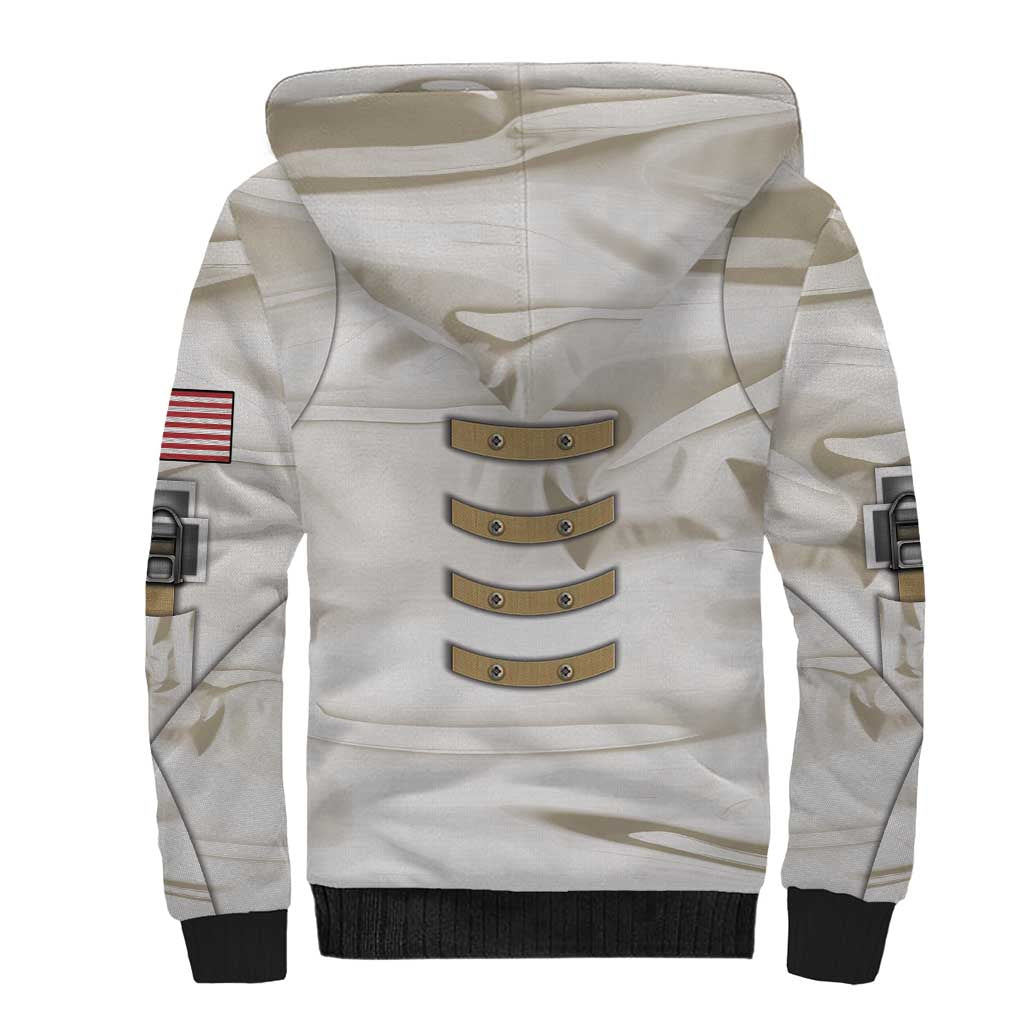 Personalized Astronaut Sherpa Hoodie Space Explorer - Wonder Print Shop