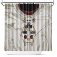 Personalized Astronaut Shower Curtain Space Explorer - Wonder Print Shop