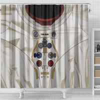 Personalized Astronaut Shower Curtain Space Explorer - Wonder Print Shop